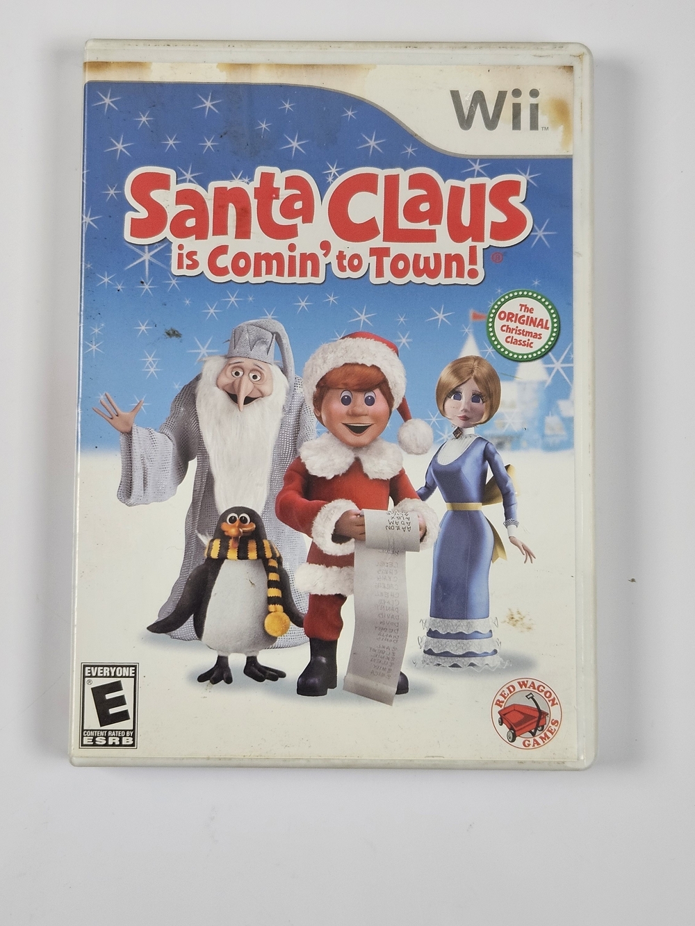 Nintendo Wii Santa Claus Game - White, Blue, Red Artwork